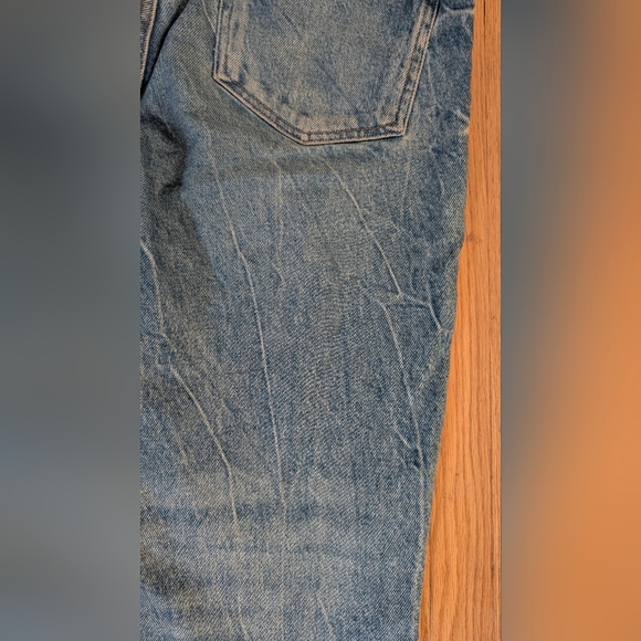 Zara Blue Straight Jeans with Worn-In Look - Picture 7 of 7